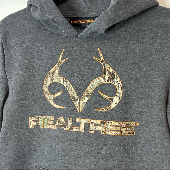 Realtree Gray Pullover Hoodie with Logo - Picture 2 of 4